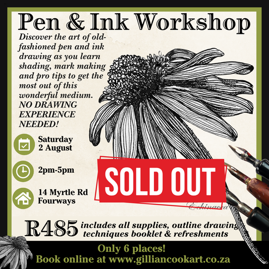 Pen & Ink Echinacea